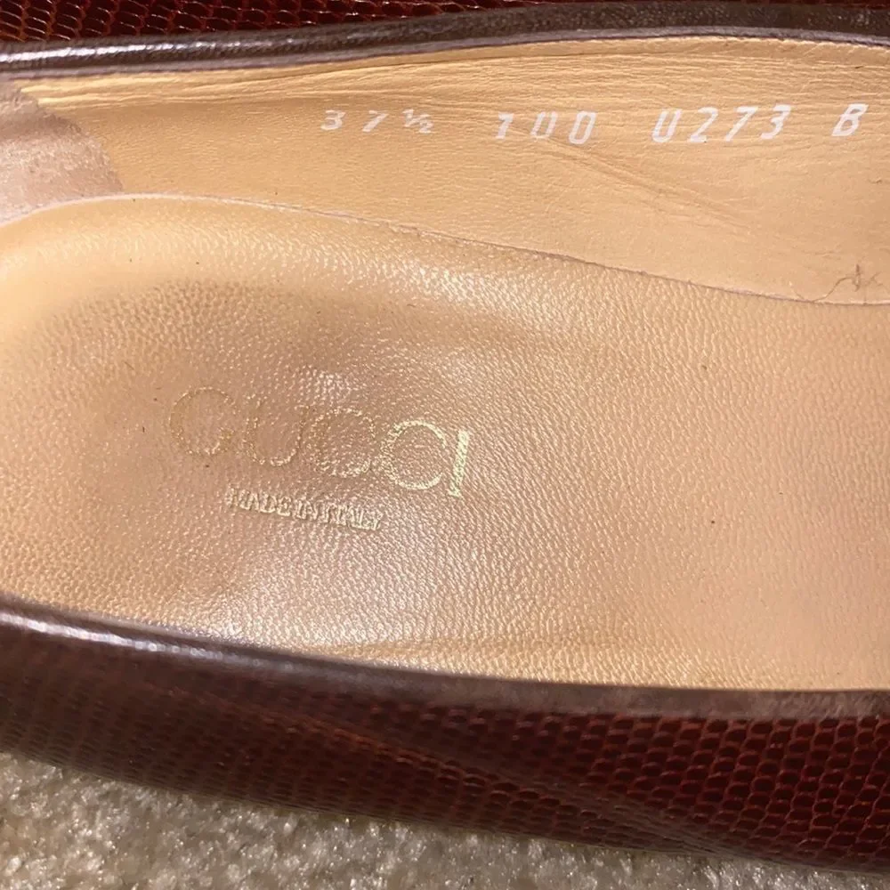 Gucci lizard loafers - Picture 3 of 5